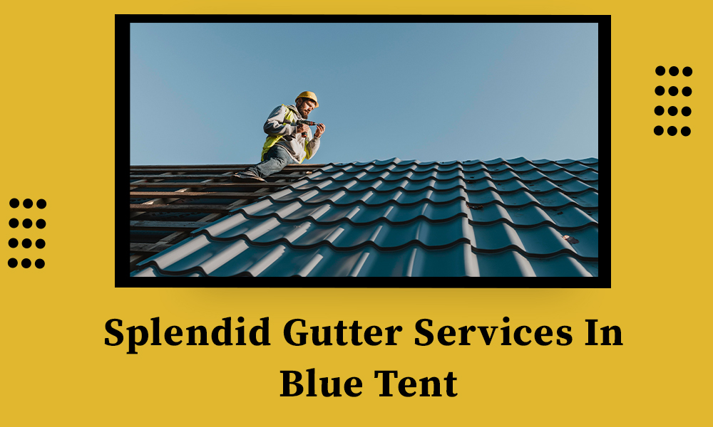 Splendid Gutter Services In Blue Tent