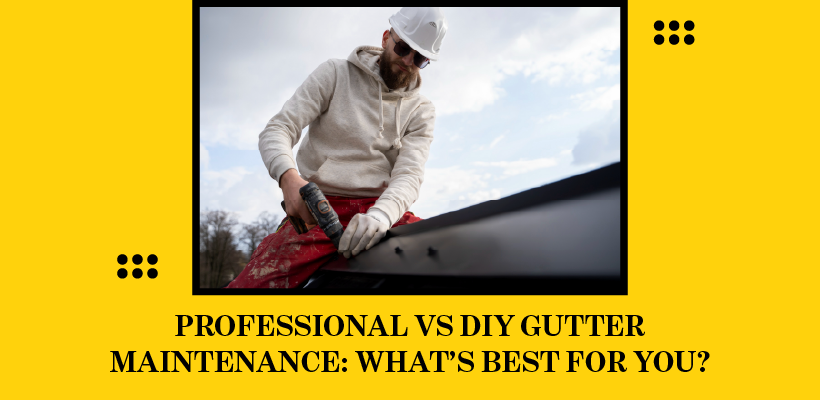 Professional vs DIY Gutter Maintenance