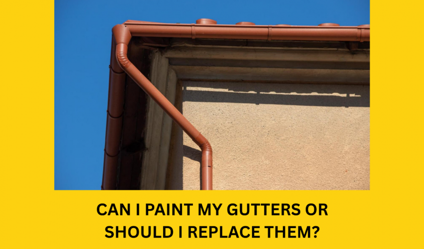 can gutters be painted